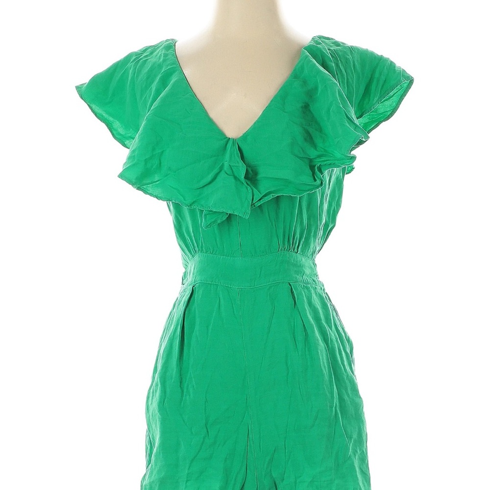 Zara Vibrant Green Ruffle romper